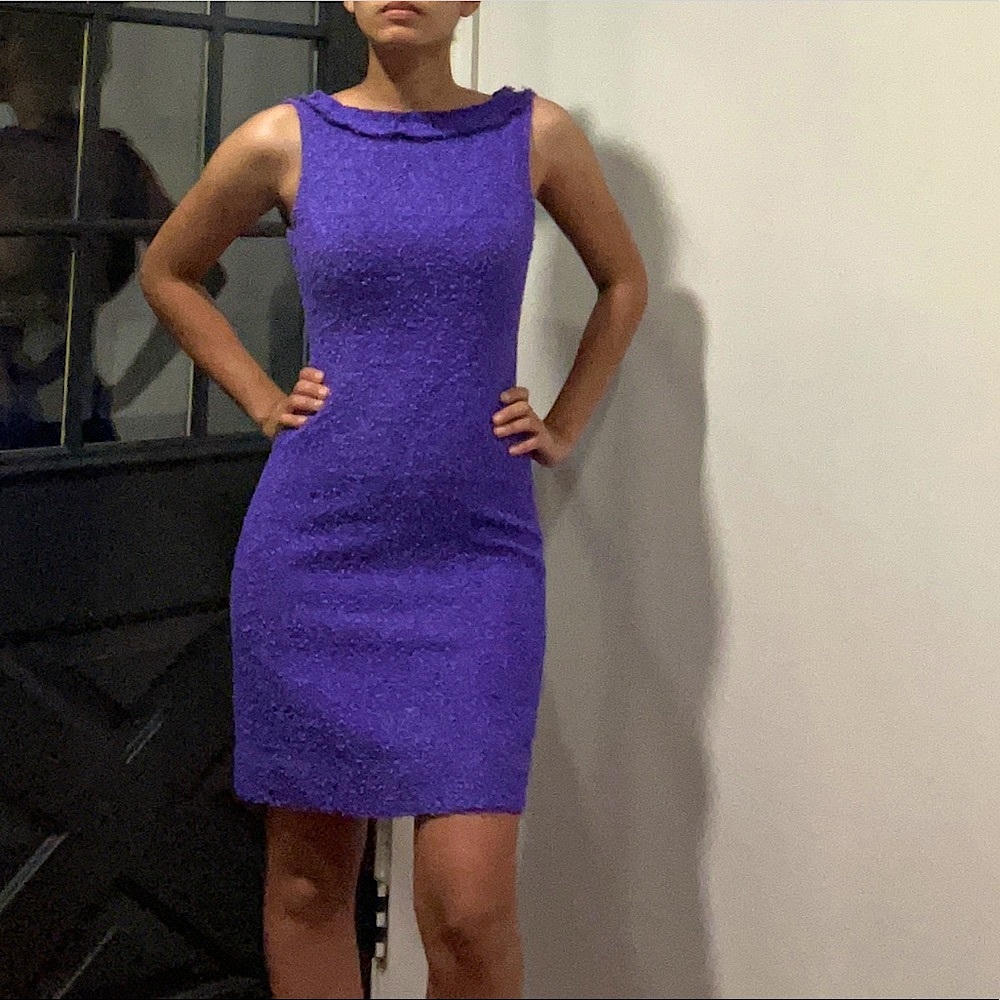 Kate Spade purple tweed dress